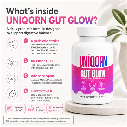 GUT GLOW — BEAT THE BLOAT.