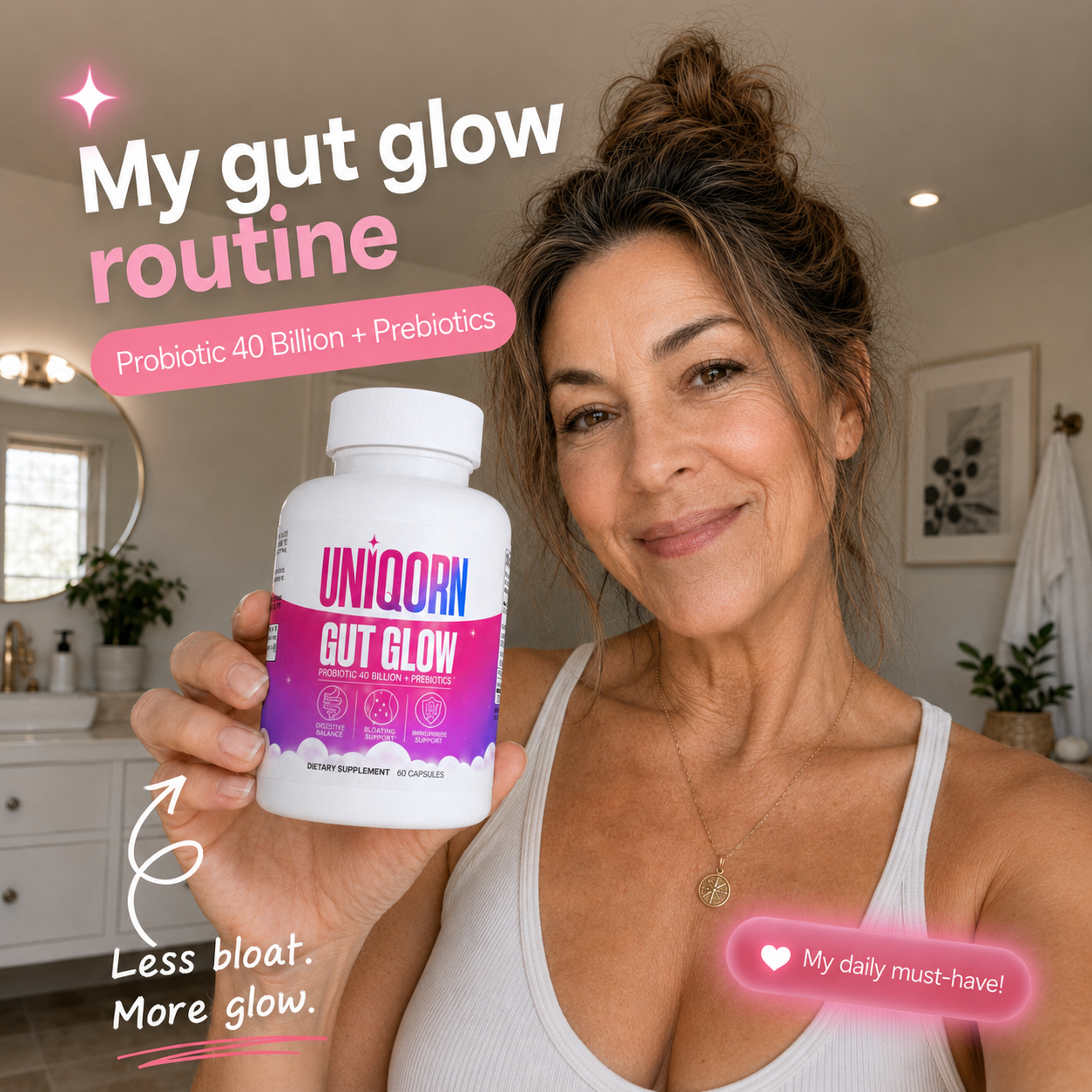 GUT GLOW — BEAT THE BLOAT.